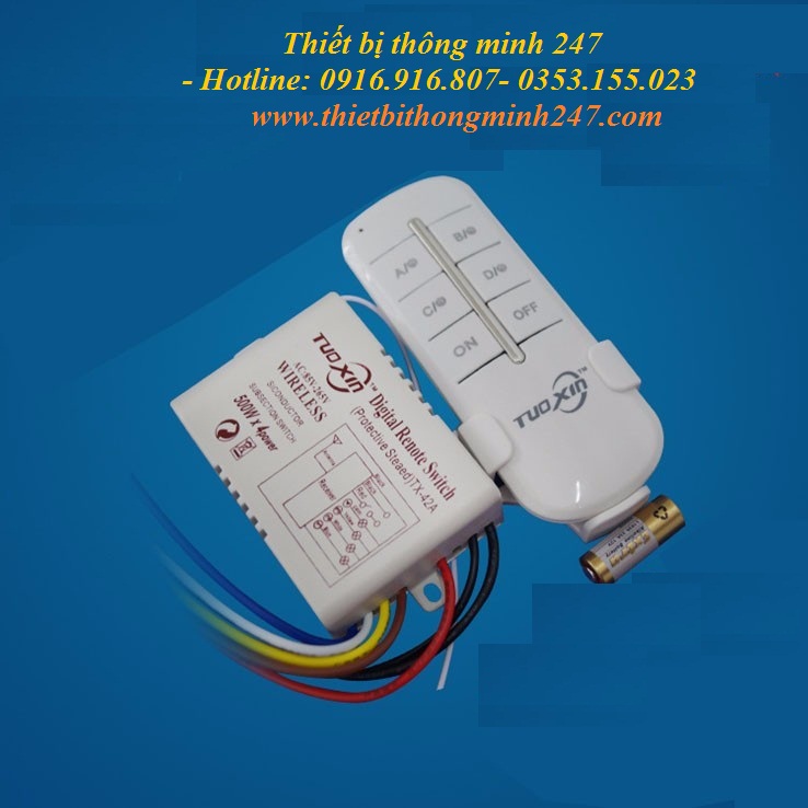 Bộ điều khiển 12VDC - 4 kênh