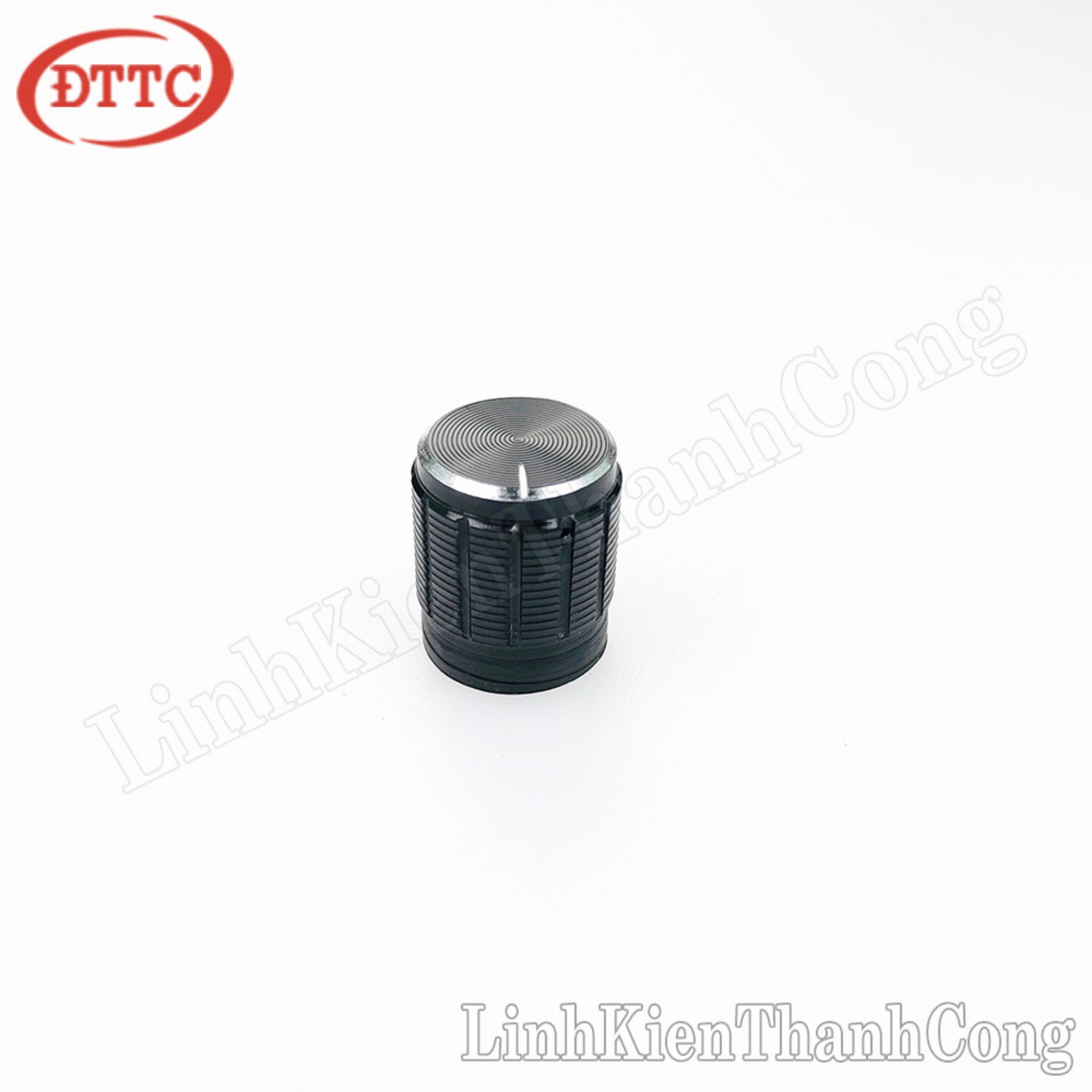 Núm triết áp kim loại đen 15mm