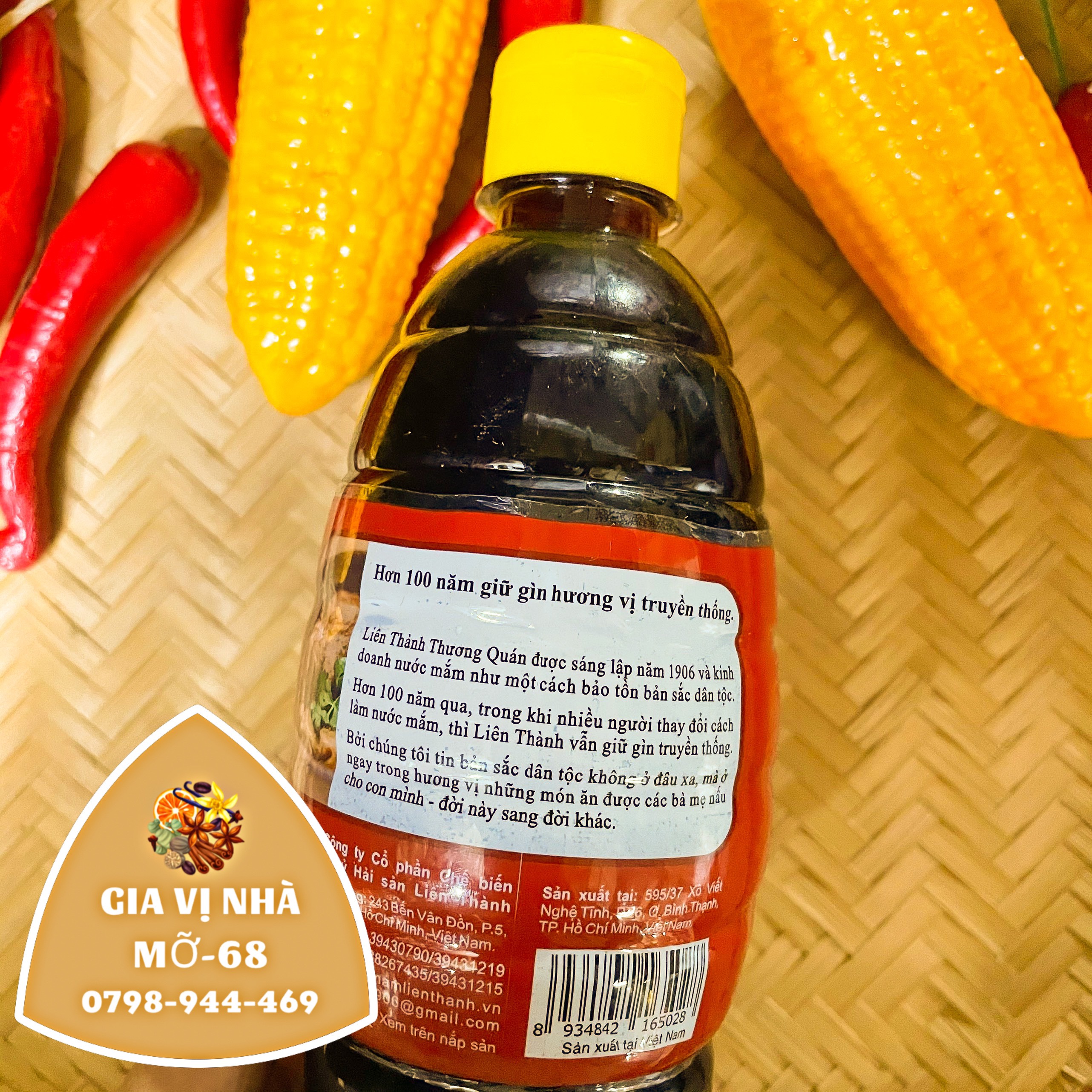NƯỚC MẮM LIÊN THÀNH NHÃN ĐỎ - CHAI 900ML