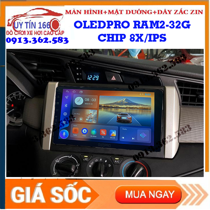 [Hỗ Trợ Lắp Đặt] SHOP UY TÍN 166! Màn hình DVD android OLEDPRO A3 cho xe TOYOTA INNOVA 2018  , nghe đài , xem phim trực tiếp , CHẤT LƯỢNG TỐT , VỚI GIÁ RẺ , phù hợp với giá tiền