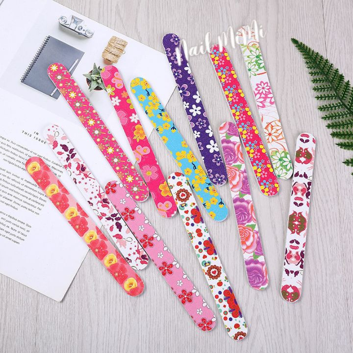 Dũa giấy bông dùng làm móng nail 1 sấp 10 cây