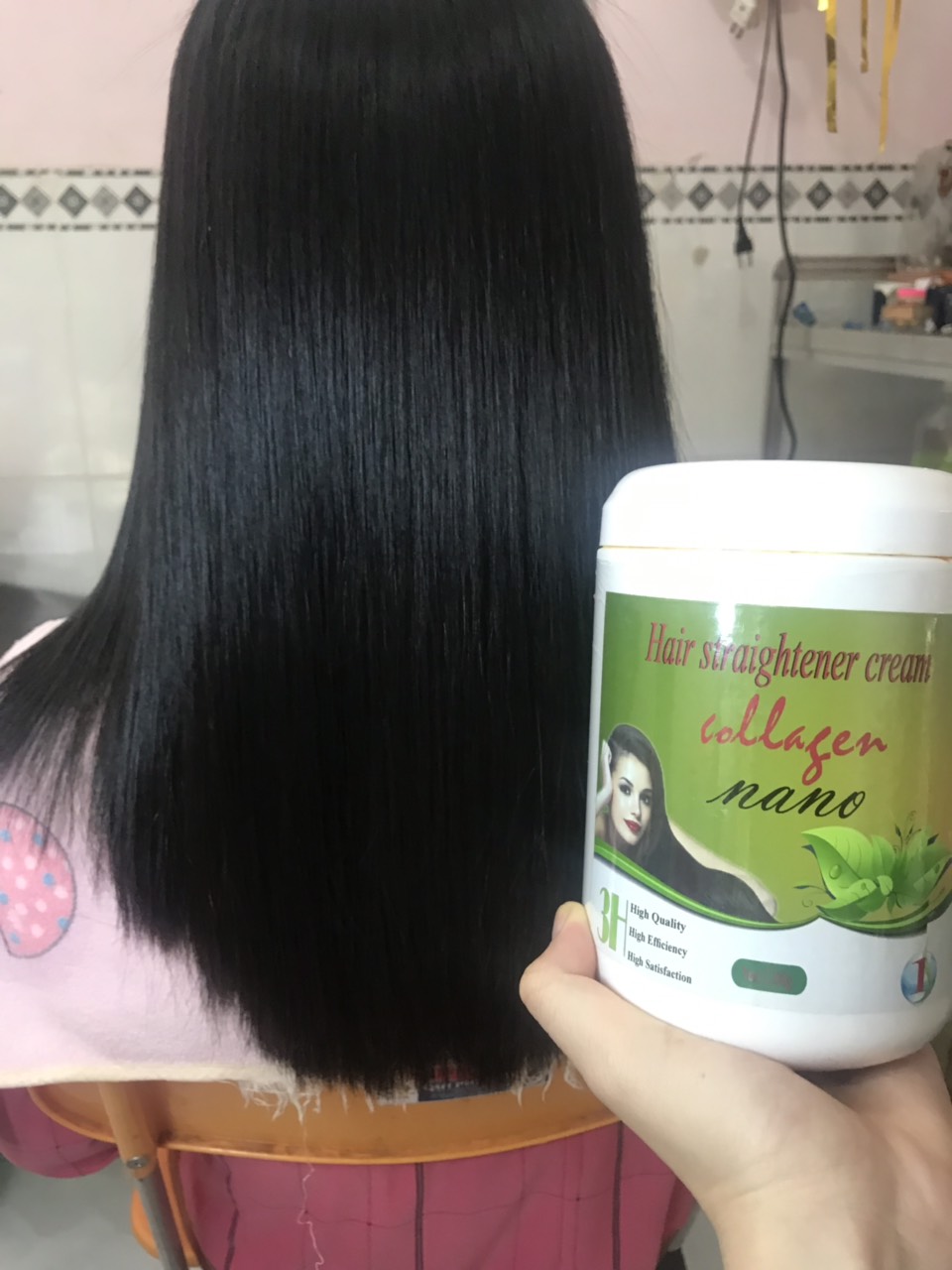 [HCM] CẶP KEM ÉP TÓC ( DUỖI) COLAGEN NANO 3H .1200ML (1+2)