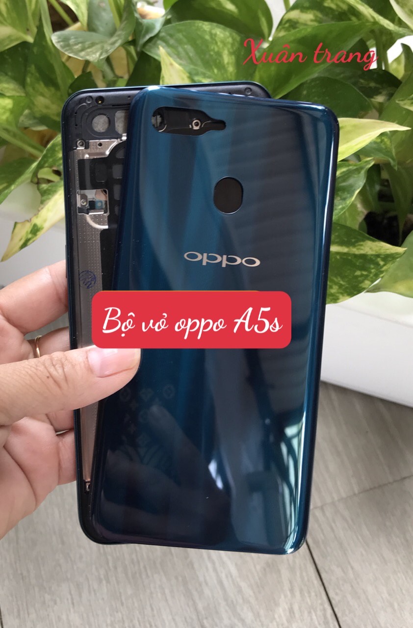 Bộ Vỏ Sườn Oppo A5s Zin Hàng Cao Cấp (kèm phím+kính camera)