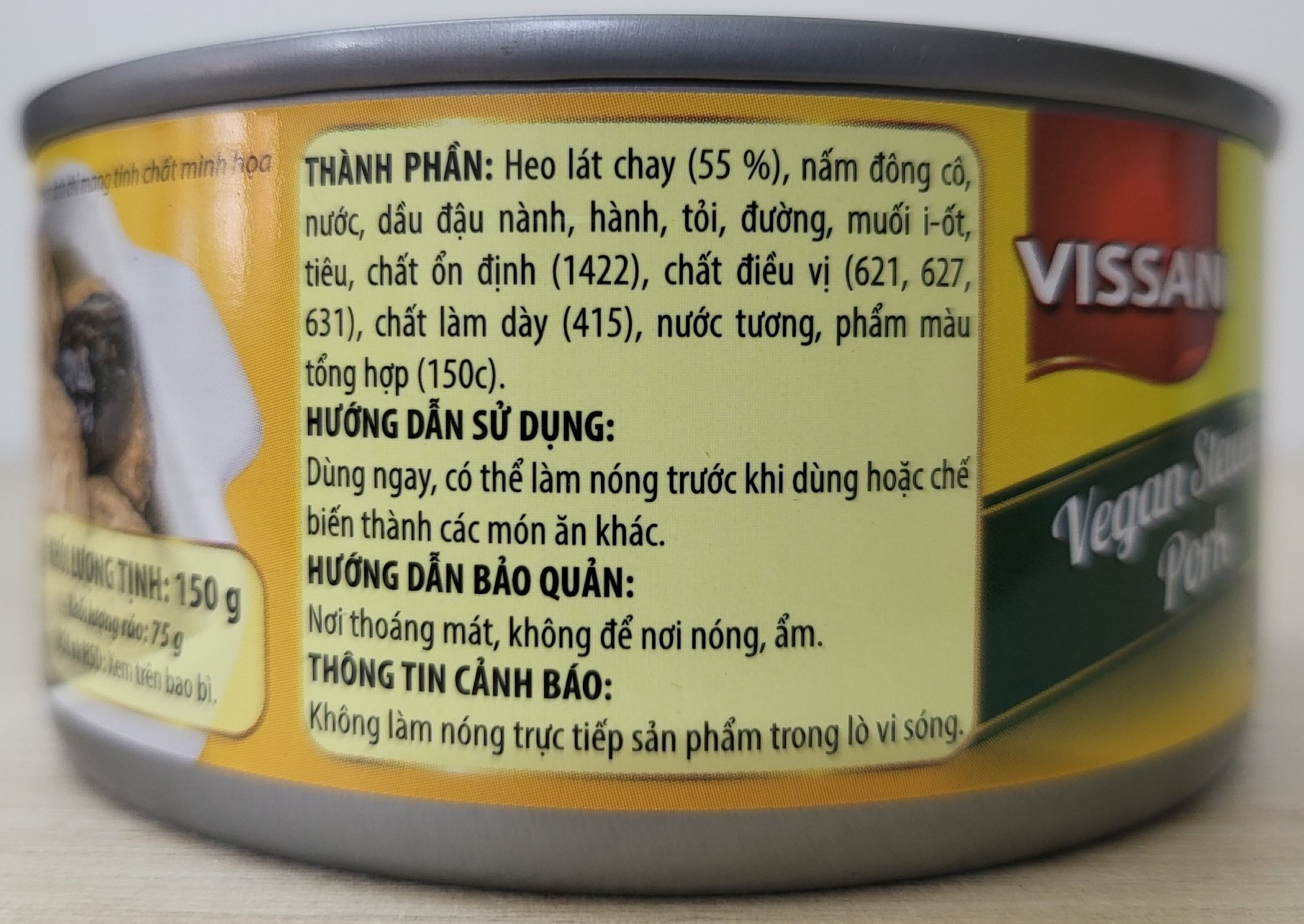 VISSAN (hộp 150g) HEO HẦM CHAY Vegan Stewed Pork