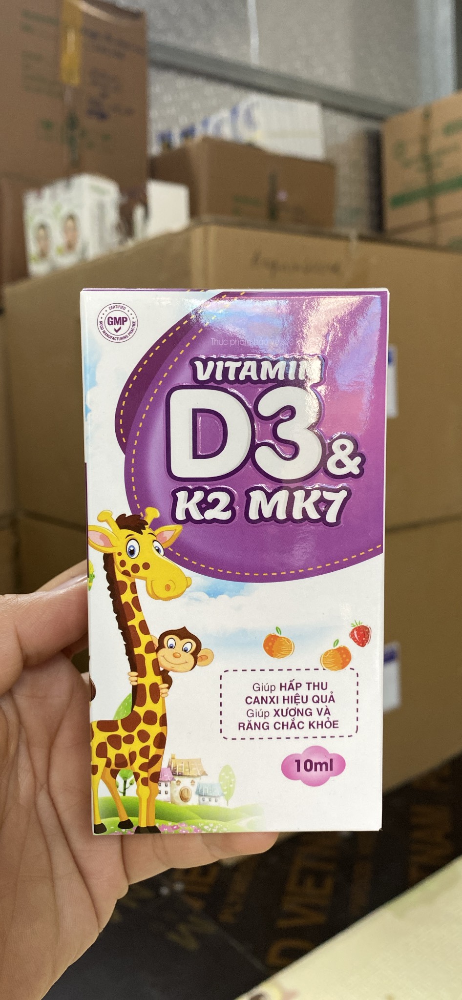 Vitamin D3 & K2 Mk7 nhỏ giọt (lọ 10ml)