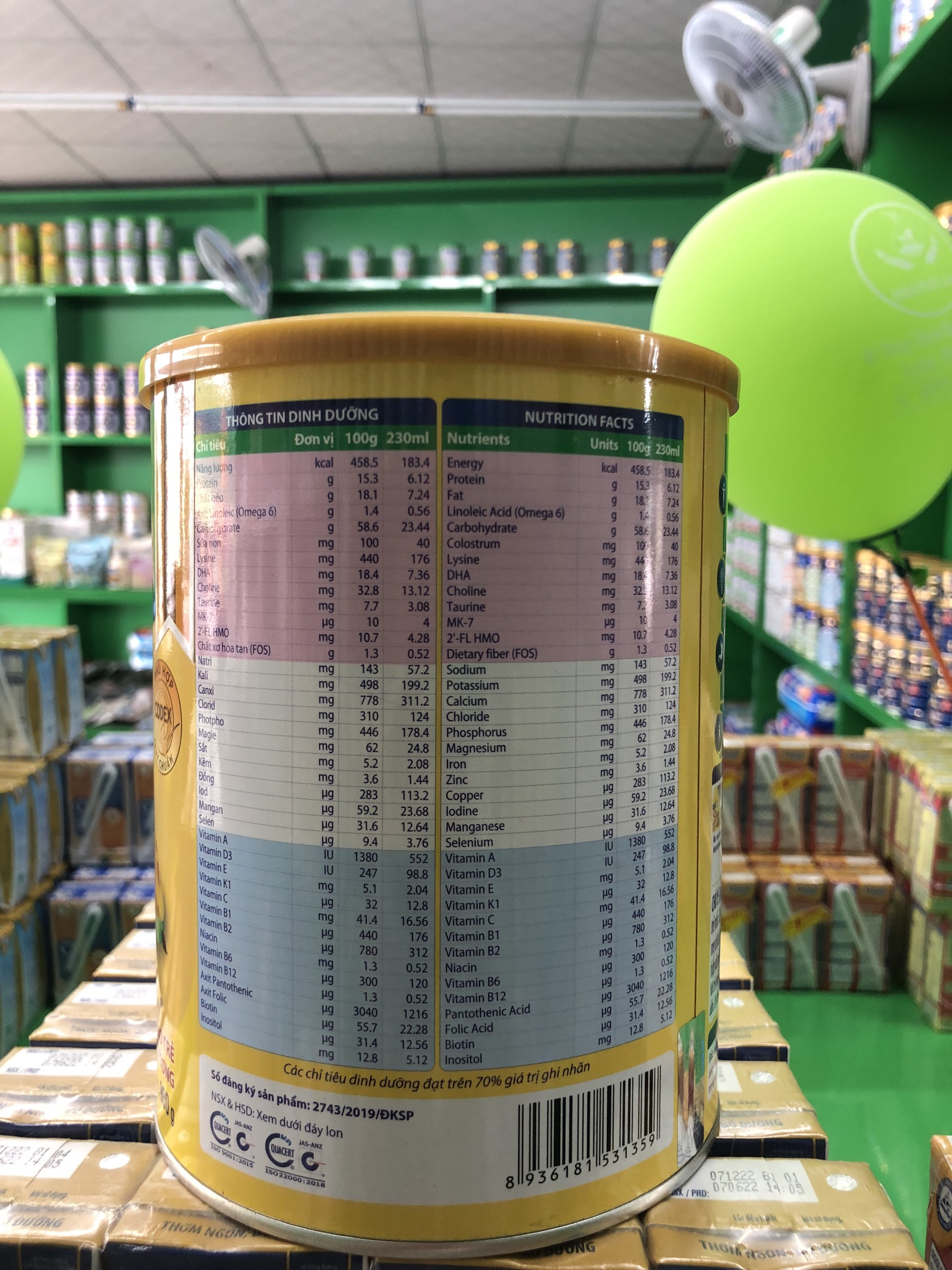 Sữa bột Herogen Grow IQ 900g