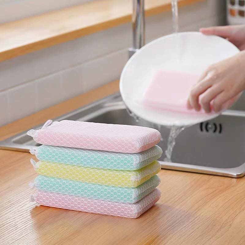 [GIẢM MỌI ĐƠN HÀNG - 5K ĐƠN 100K , 8K ĐƠN 159K] Set 5 miếng xốp rửa bát bọc lưới nội địa Nhật Bản