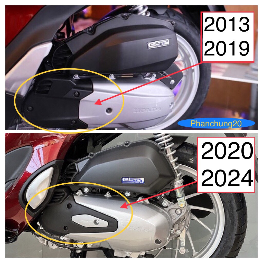 CẶP ỐP HÔNG ( NẸP SƯỜN ) DÙNG CHO ĐỜI XE SHMODE 2013 2014 2015 2016 2017 2018 2019 ĐEN
