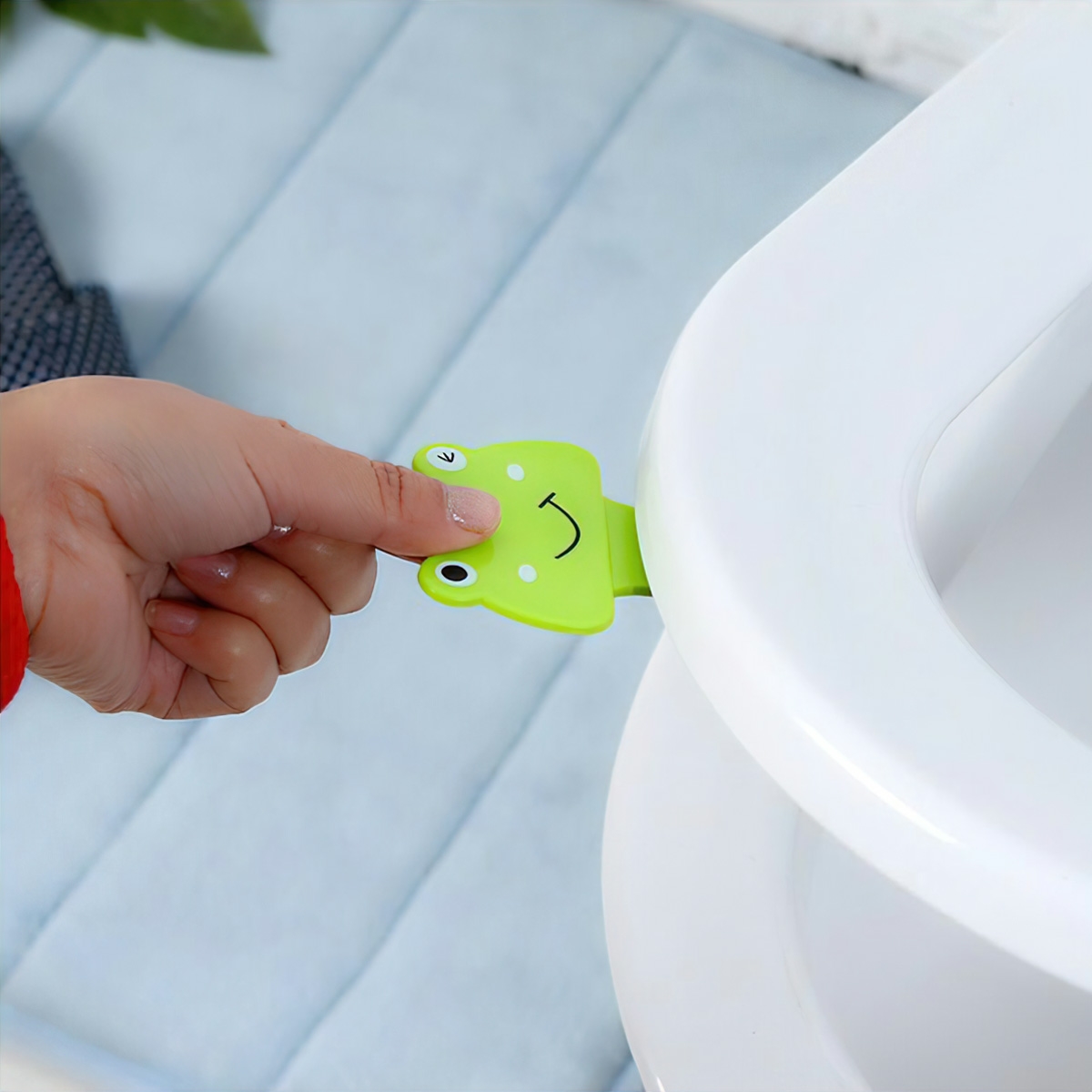 Smart and convenient anti-bacterial toilet lid lifter