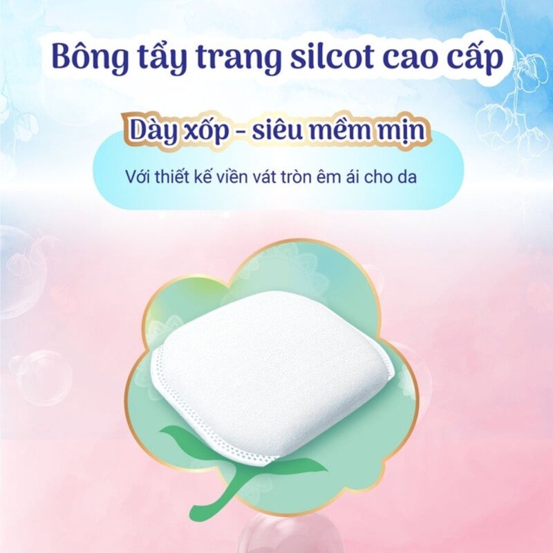 Bông Tẩy Trang Cao Cấp Silcot Soft Touch Premium Cotton 66 Miếng