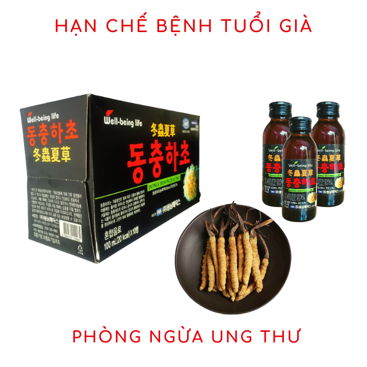 (SỈ TỪ 10 HỘP) 60 chai Nước Đông Trùng Hạ Thảo Hàn Quốc