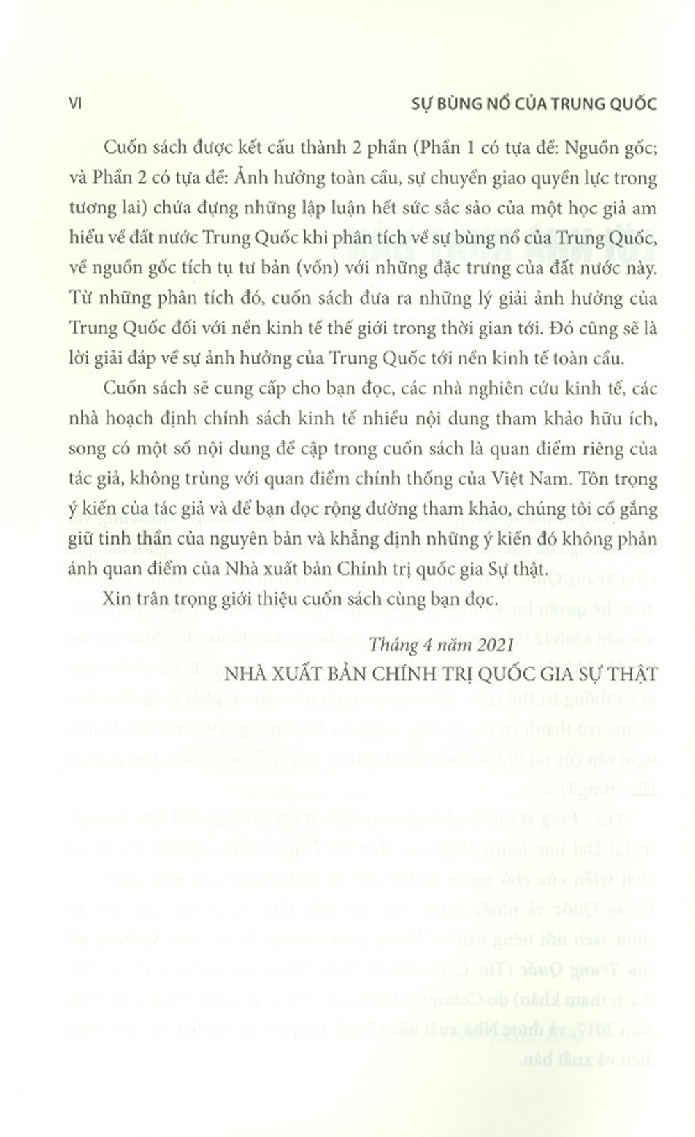 Sự Bùng Nổ Của Trung Quốc (Sách Tham Khảo)