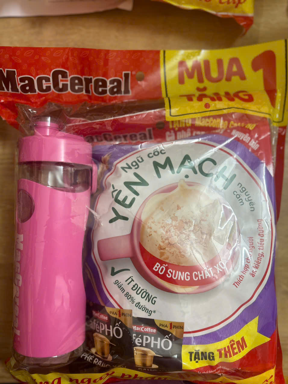 Ngũ cốc Yến mạch Maccereal (Bịch 20 gói x 24gr) - Hàng tách khuyến mãi có dính keo