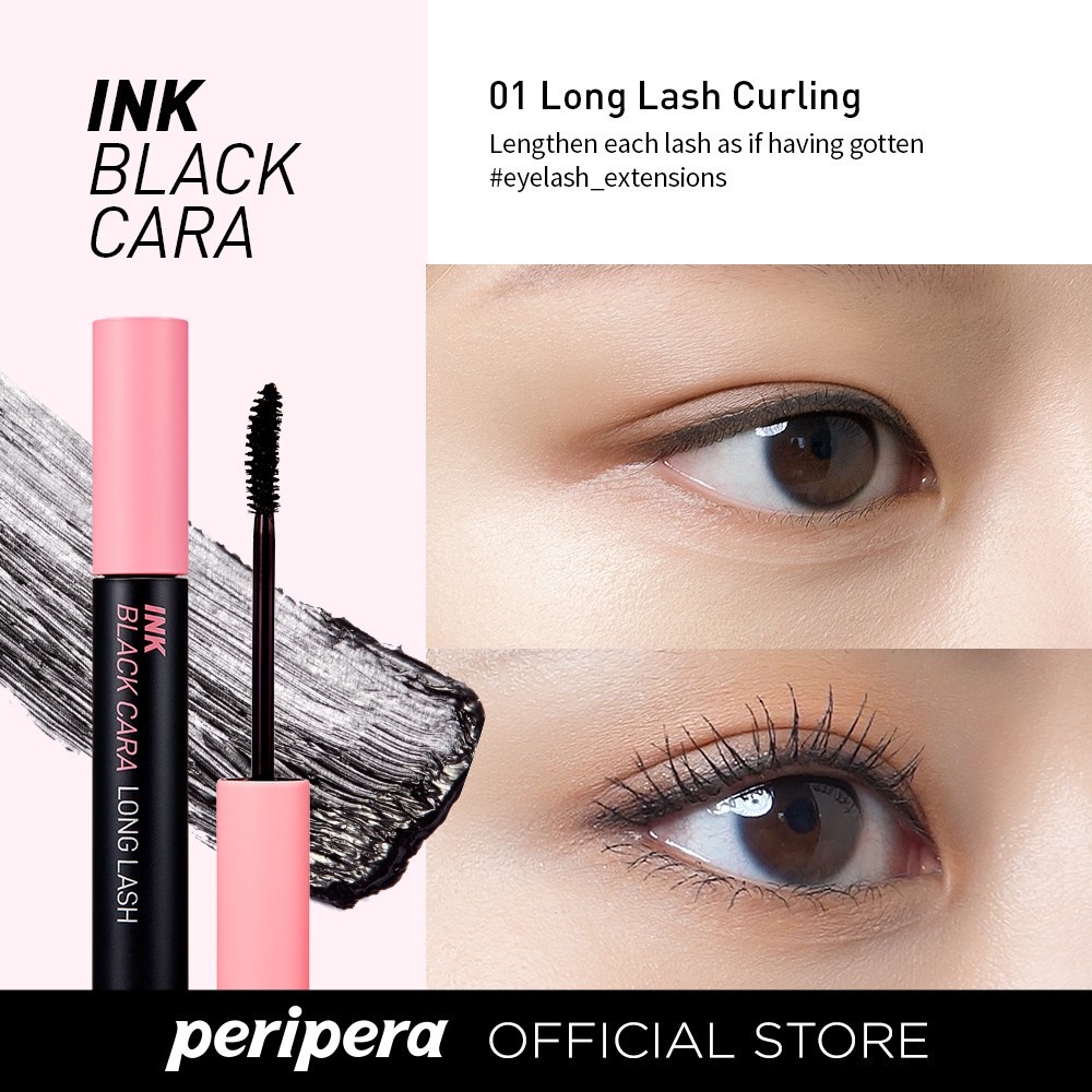 [Chuốt Mi] Mascara Peripera Ink Black Cara 8g Đủ Màu [01 - 02 - 03 - 04]
