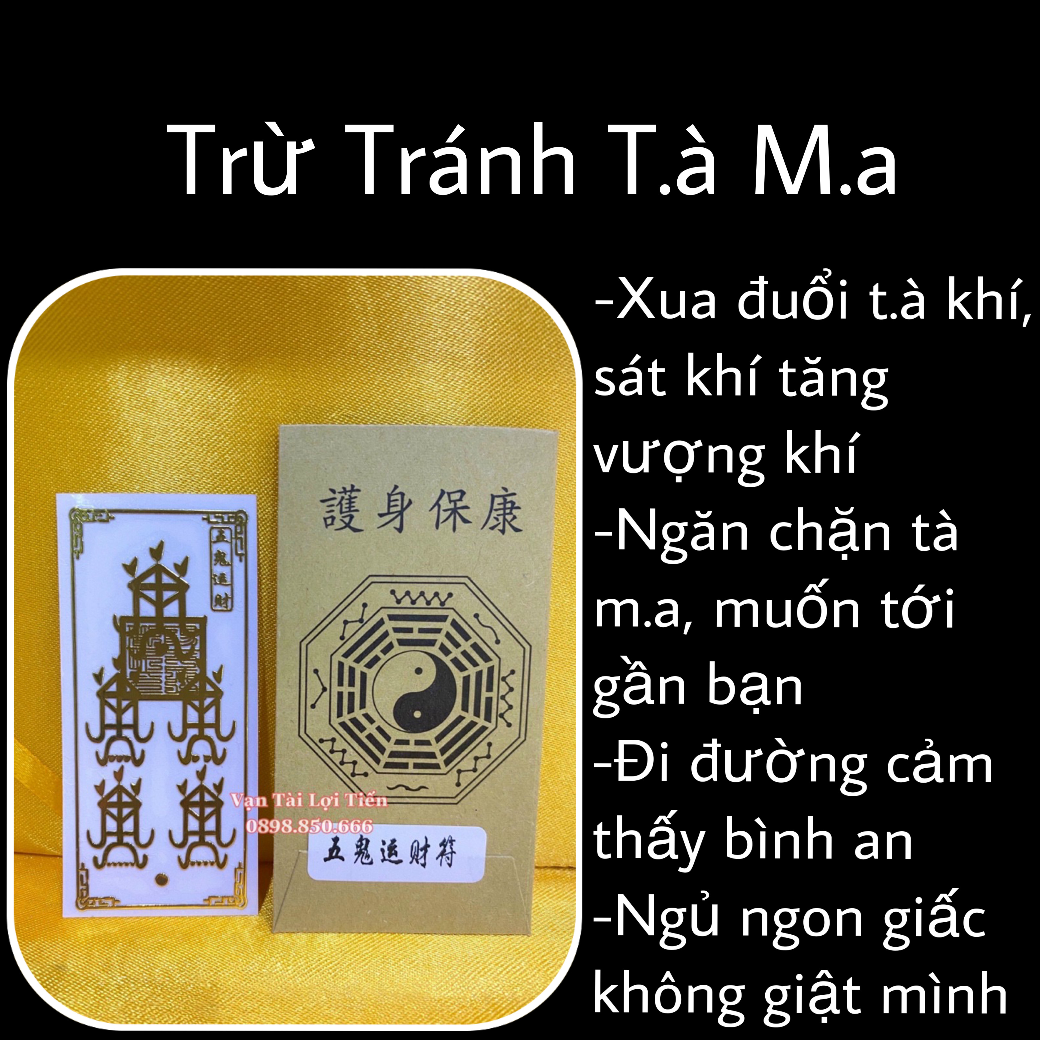 [HCM]Linh Phù Dán Trừ Tránh T.à M.a
