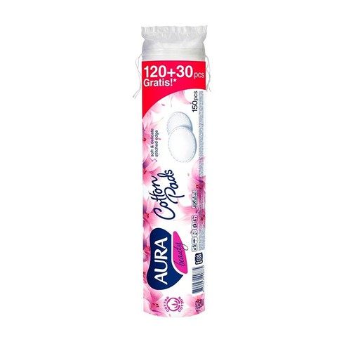 bông tẩy trang aura - aura 150 miếng