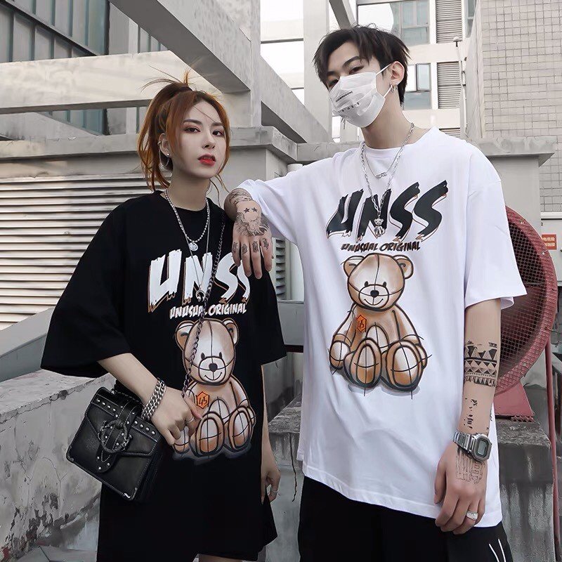 COMBO 2 ÁO THUN Unisex Nam Nữ Áo Phông Form Rộng Tay Lỡ AT82 Men Lì Fashion Thời Trang Hàn Quốc Độc Đẹp Vải Dày Mịn Thoáng Mát Thiết Kế Thời Trang Kiểu Dáng Năng Động Trẻ Trung