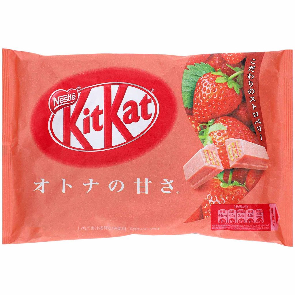 KITKAT MINI CHOCOLATE VỊ DÂU NESTLE ( TÚI 11 THANH ) NHẬT BẢN