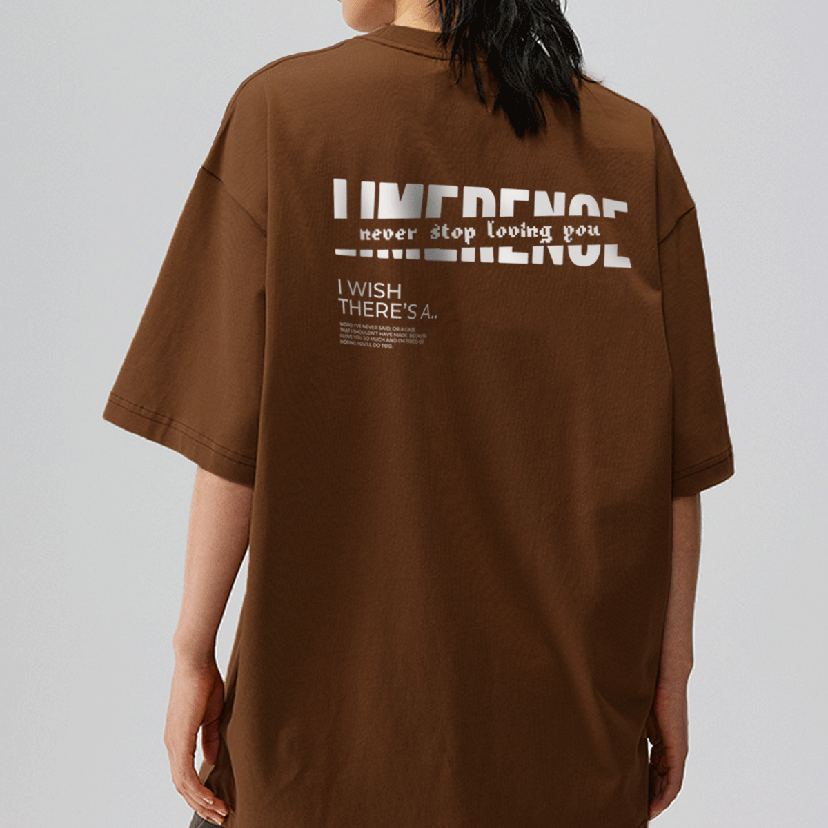 Áo thun form rộng LIMERENCE - Basic tee Missing you cotton cao cấp co giãn, dày dặn Local Brand