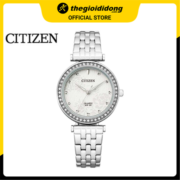 Đồng hồ Kim Nữ dây kim loại Citizen ER0211-52A
