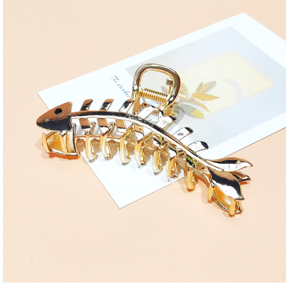 Kẹp gắp tóc kim loại size lớn hot trend Hàn Quốc