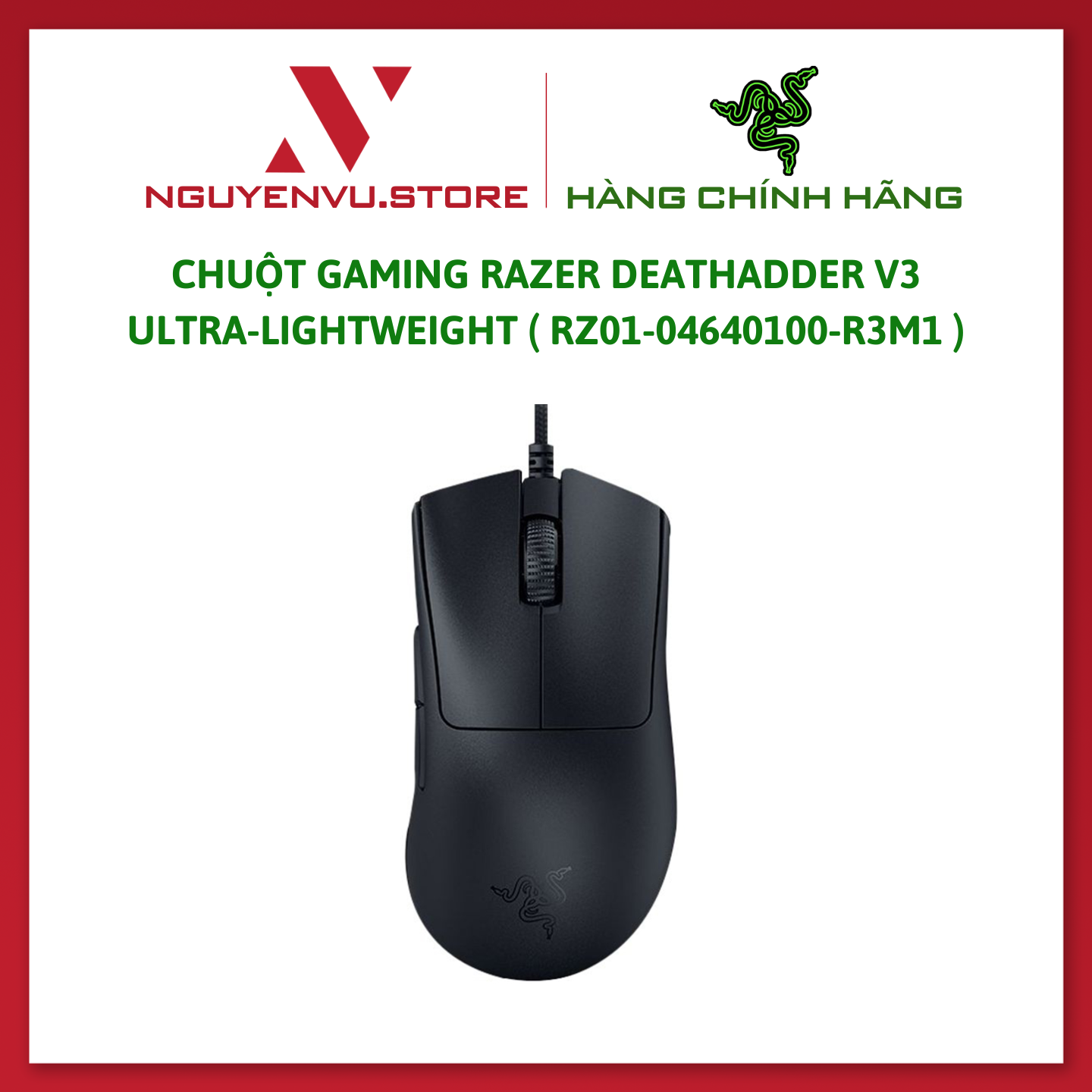 Razer DeathAdder V3 ultra-lightweight gaming mouse -authentic