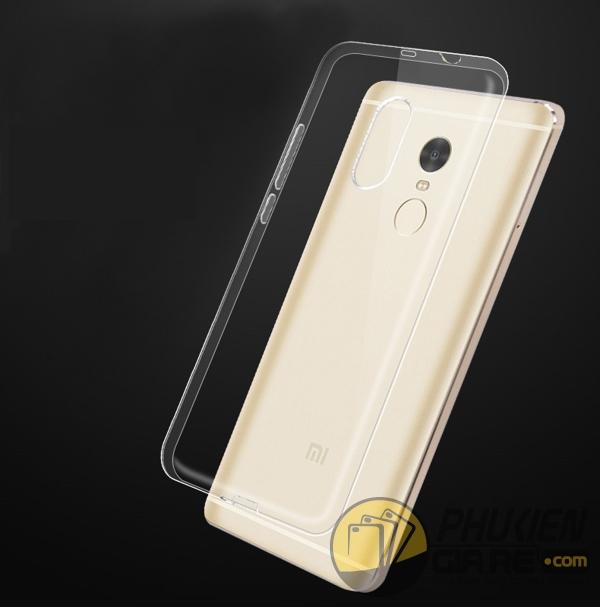 Ốp Silicon cho Xiaomi Redmi 5 Trong suốt (Loại A+ chống ố vàng)