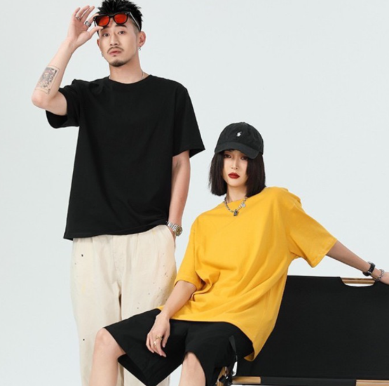 Áo thun nam nữ trơn unisex form rộng tay lỡ - kiểu áo phông nữ thun cotton 4 chiều