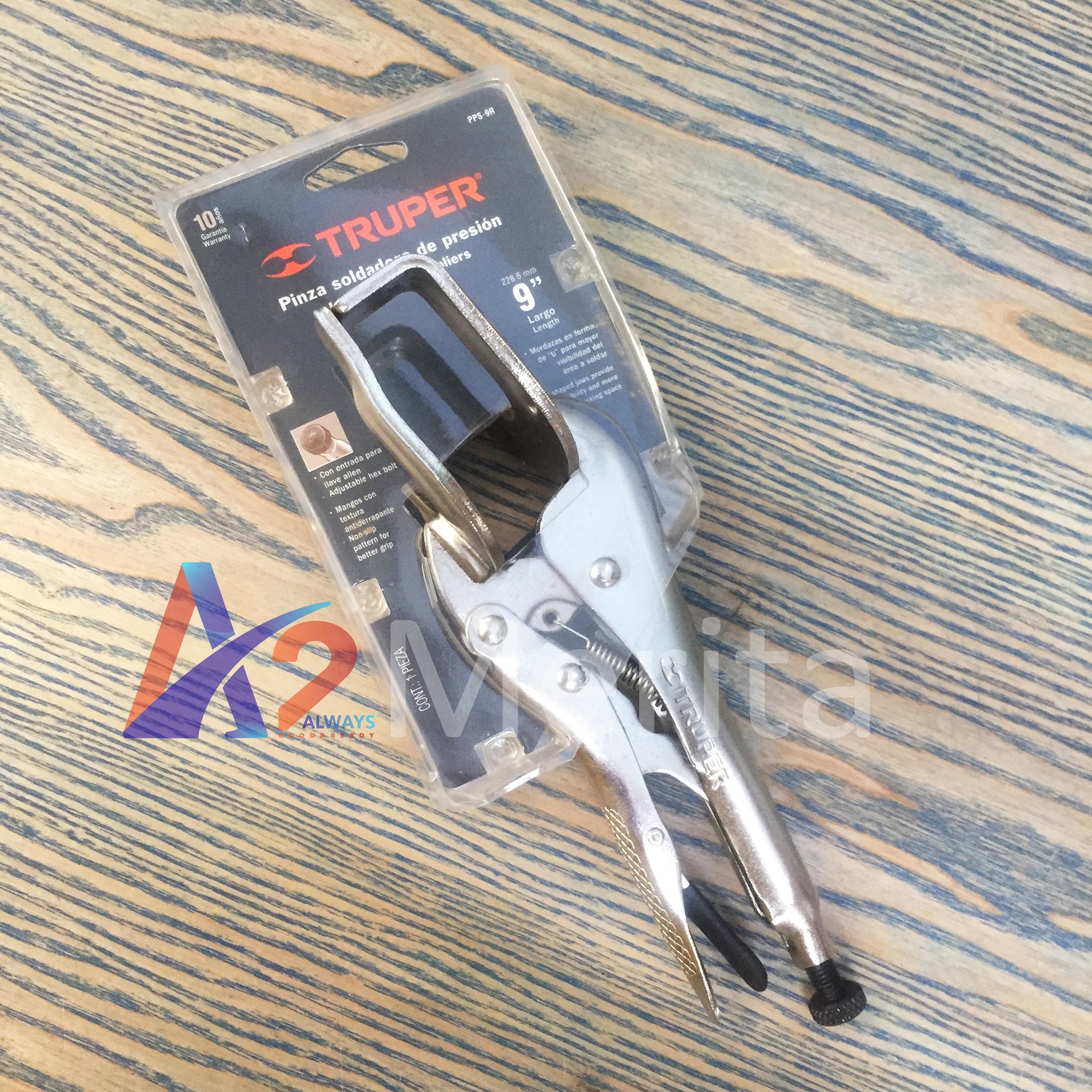Kềm bấm chết chữ U 9inch(225mm) Truper 17426 (PPS-9R)