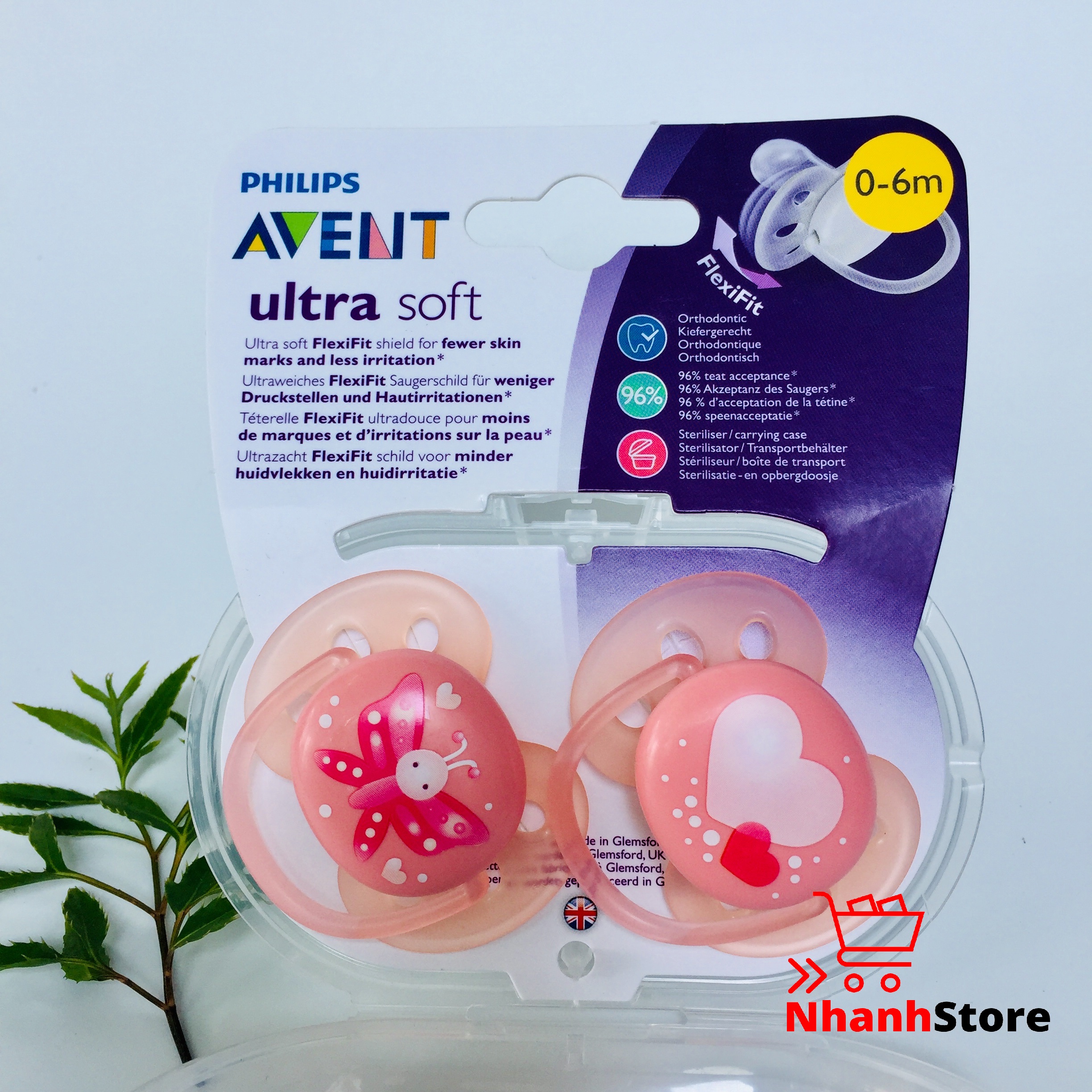 Ty ngậm SIÊU MỀM Avent [Ultra Soft] [Sản xuất tại Anh]