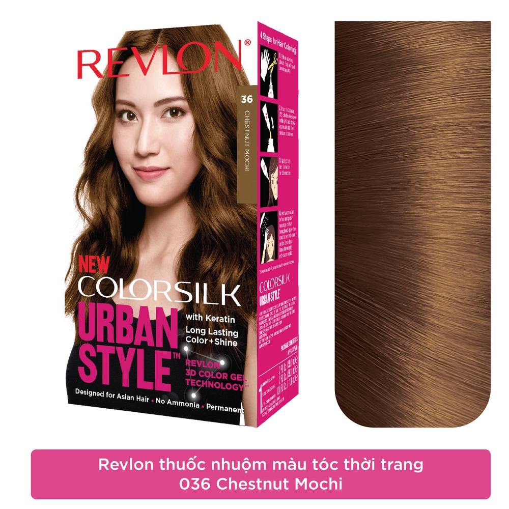 Thuốc Nhuộm Tóc Revlon Colorsilk Urban Style (59.1ml + 59.1ml + 11.8ml)
