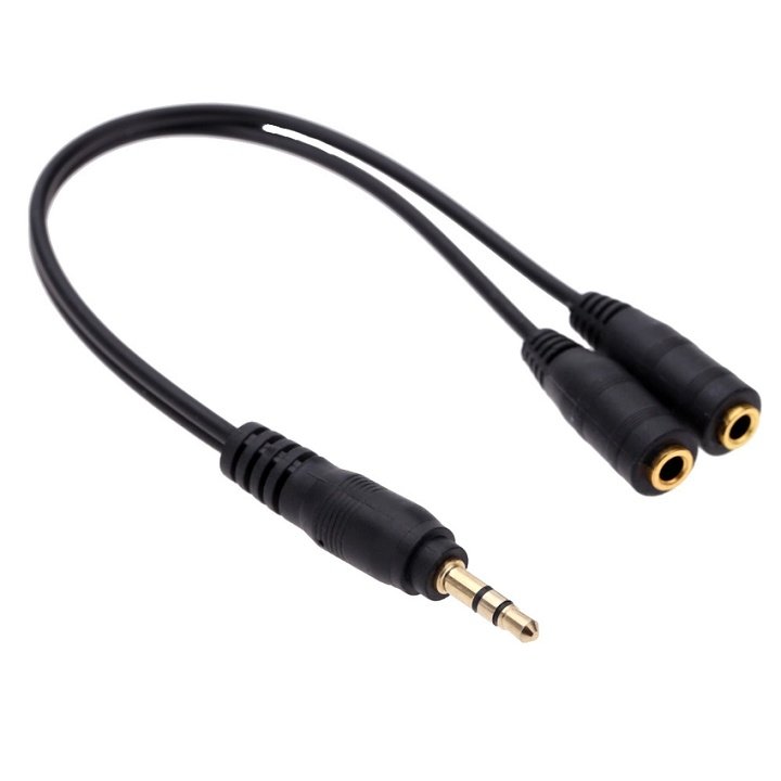 Cheap 3.5 Standard Speaker Jack Splitter Cable from 1 to 2