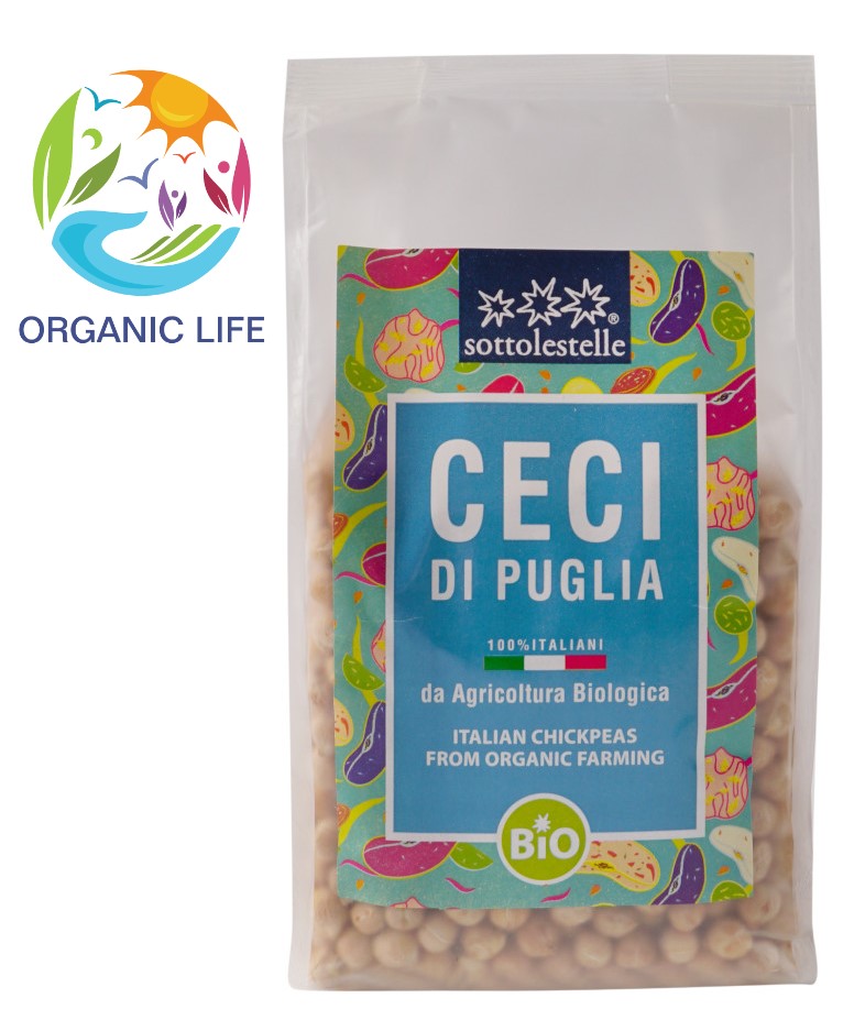 Đậu gà hữu cơ Sottolestelle 400g