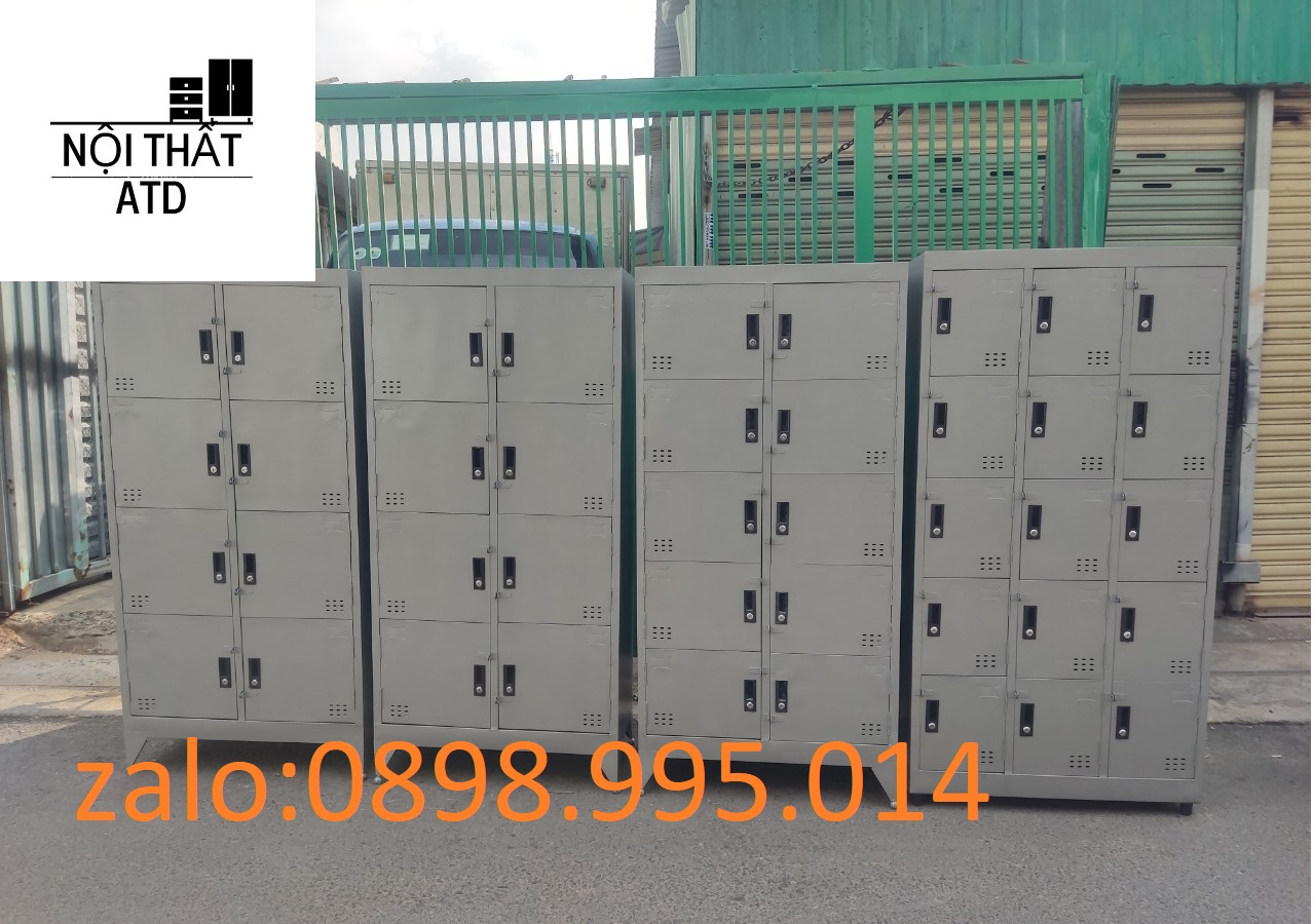 Tủ hồ sơ locker sắt đựng đồ nhân viên 15 ngăn, 10 ngăn, 8 ngăn có khóa an toàn tủ locker khách để đồ cá nhân giá rẻ HCM
