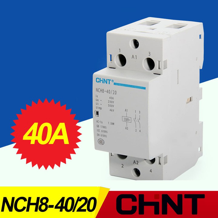 Khởi động từ 1 pha Chint NCH8-40/20 220V 40A