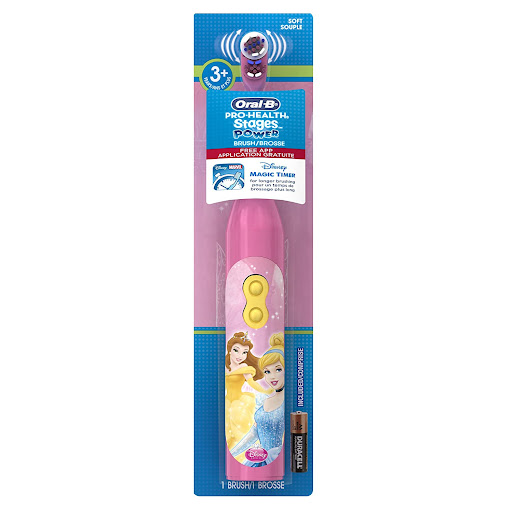 Bàn chải đánh răng cho trẻ em dùng pin Oral-B Pro-Health Stages Disney Princess Power Kid's Toothbrush (Mỹ)