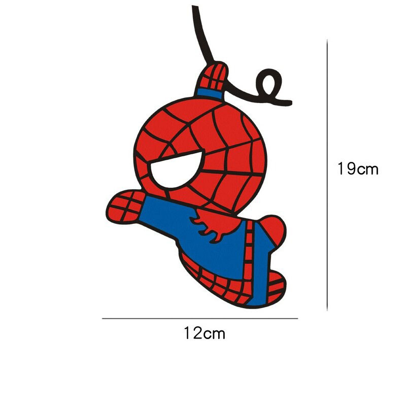 Tem decal dán trang trí xe ô tô họa tiết người nhện marvel phong cách độc đáo