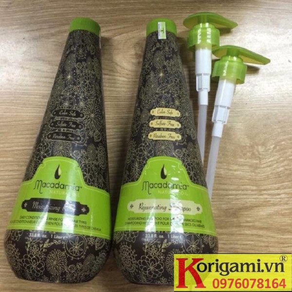 CẶP DẦU GỘI XẢ MACADAMIA TRẺ HÓA TÓC SIÊU MƯỢT 1000ML