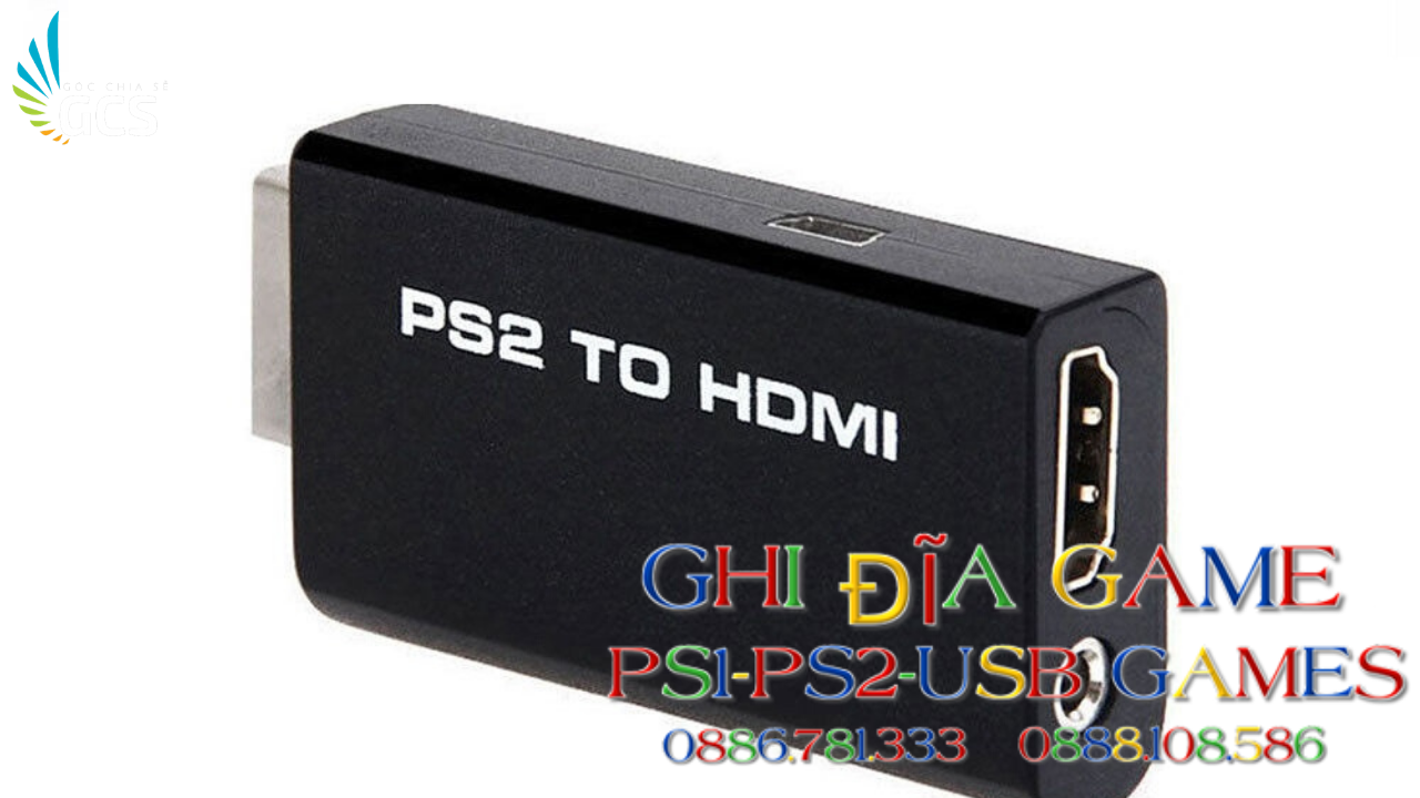 PS2 To HDMI - Cổng Kết Nối HDMI Cho Máy PS2