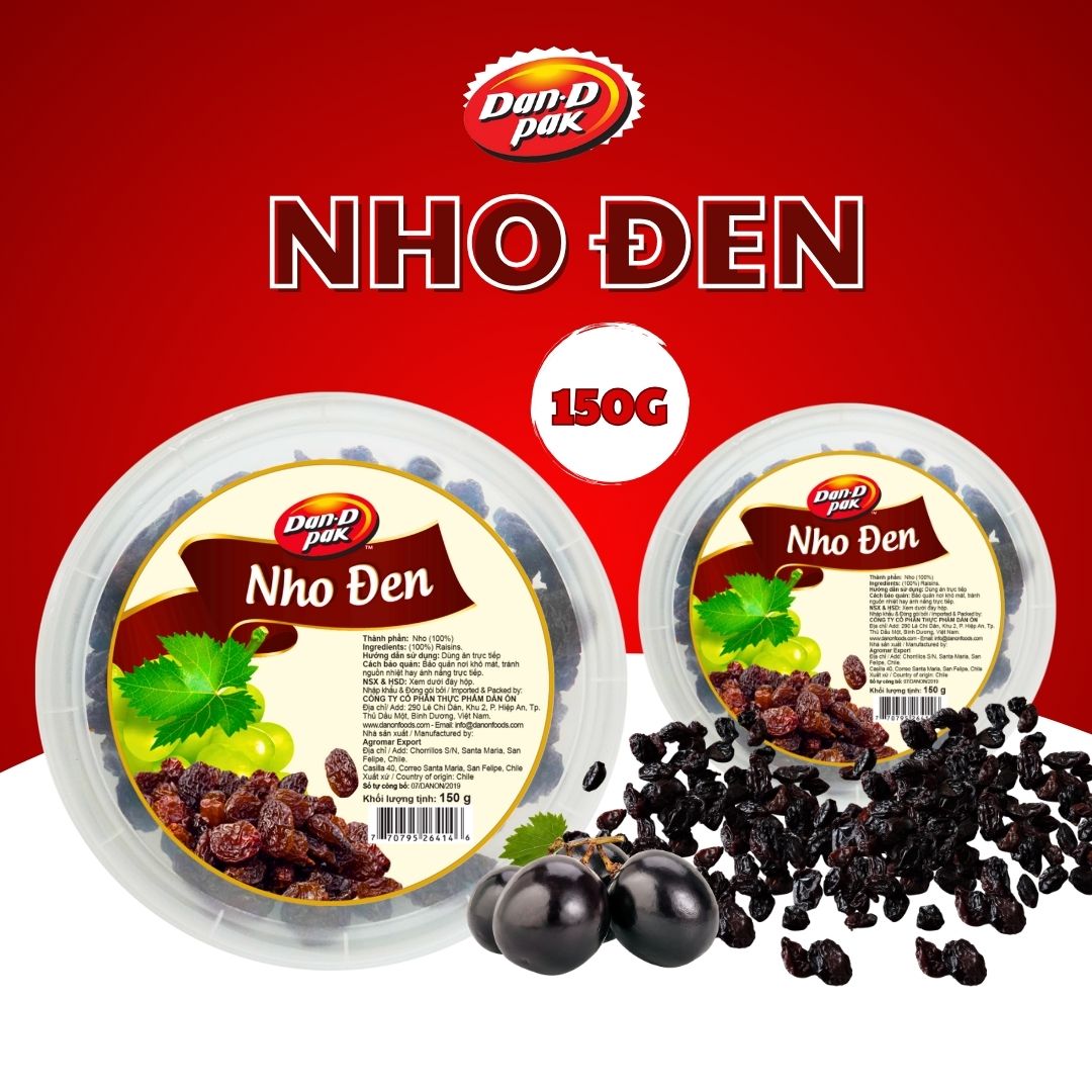 [Chính hãng] Nho đen jumbo 150g Dan DPak