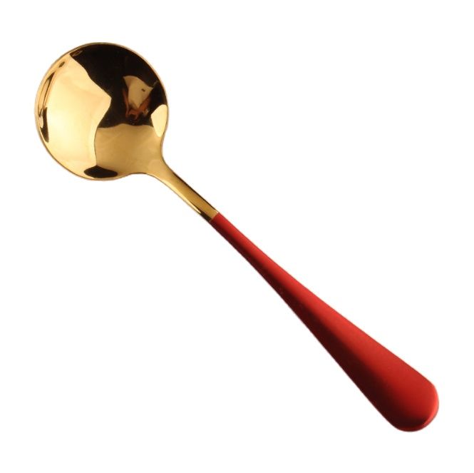 Stainless steel spoon high-grade multicolor ultra gorgeous-spoon gold plated premium specialized for hotel-durability absolute, no color fading-Muong Thia gold-plated high-end luxury