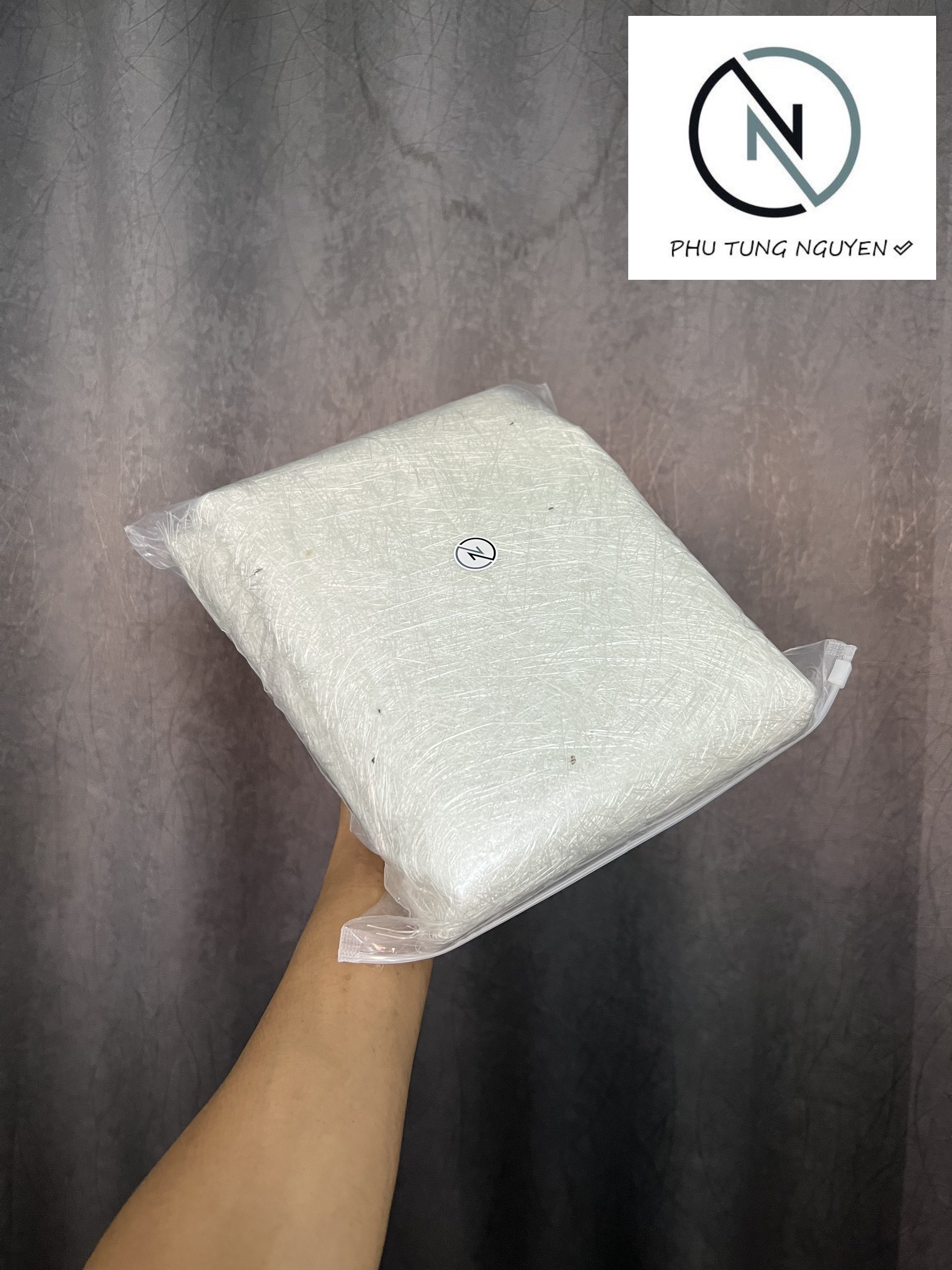 1 kg sợi nỉ thủy tinh gia cường lực, nỉ quấn pô xe