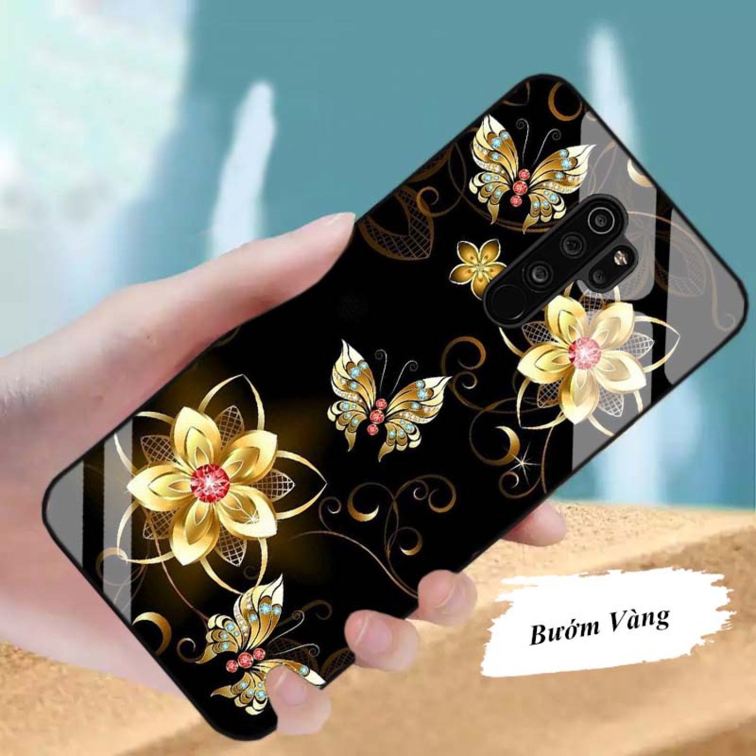 Ốp xiaomi redmi 9, note 8 pro lưng kính cường lực mới ƞhất