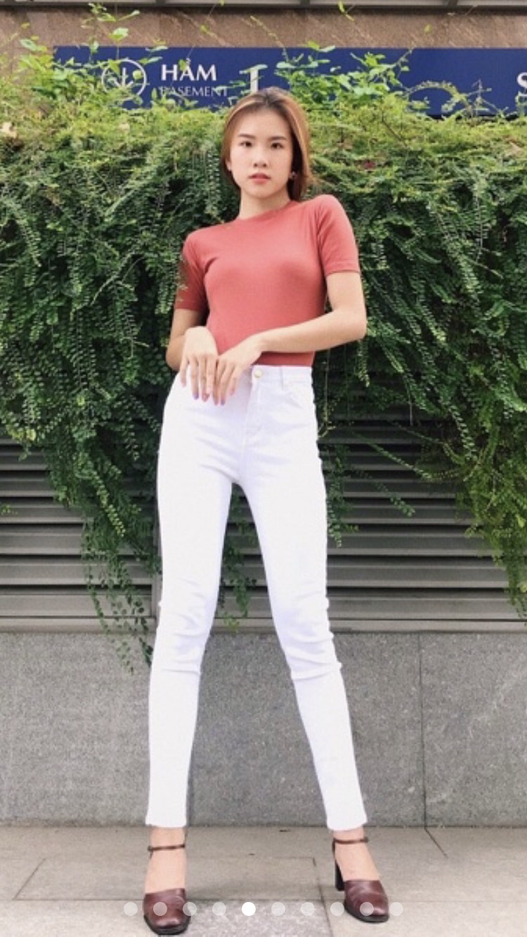 [HCM]QUẦN KAKI TRẮNG DÁNG ÔM PHOM CHUẨN TÔN DÁNG