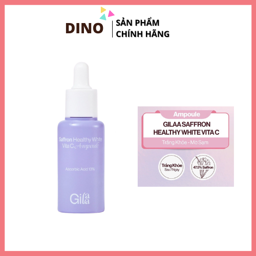 Tinh Chất Đậm Đặc Gilaa Saffron Trắng Khỏe Mờ Sạm 30ml