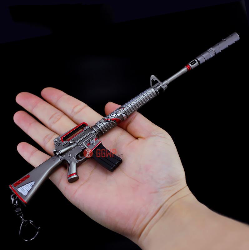 Mô hình M16A4 skin Sharkbite 22cm PUBG
