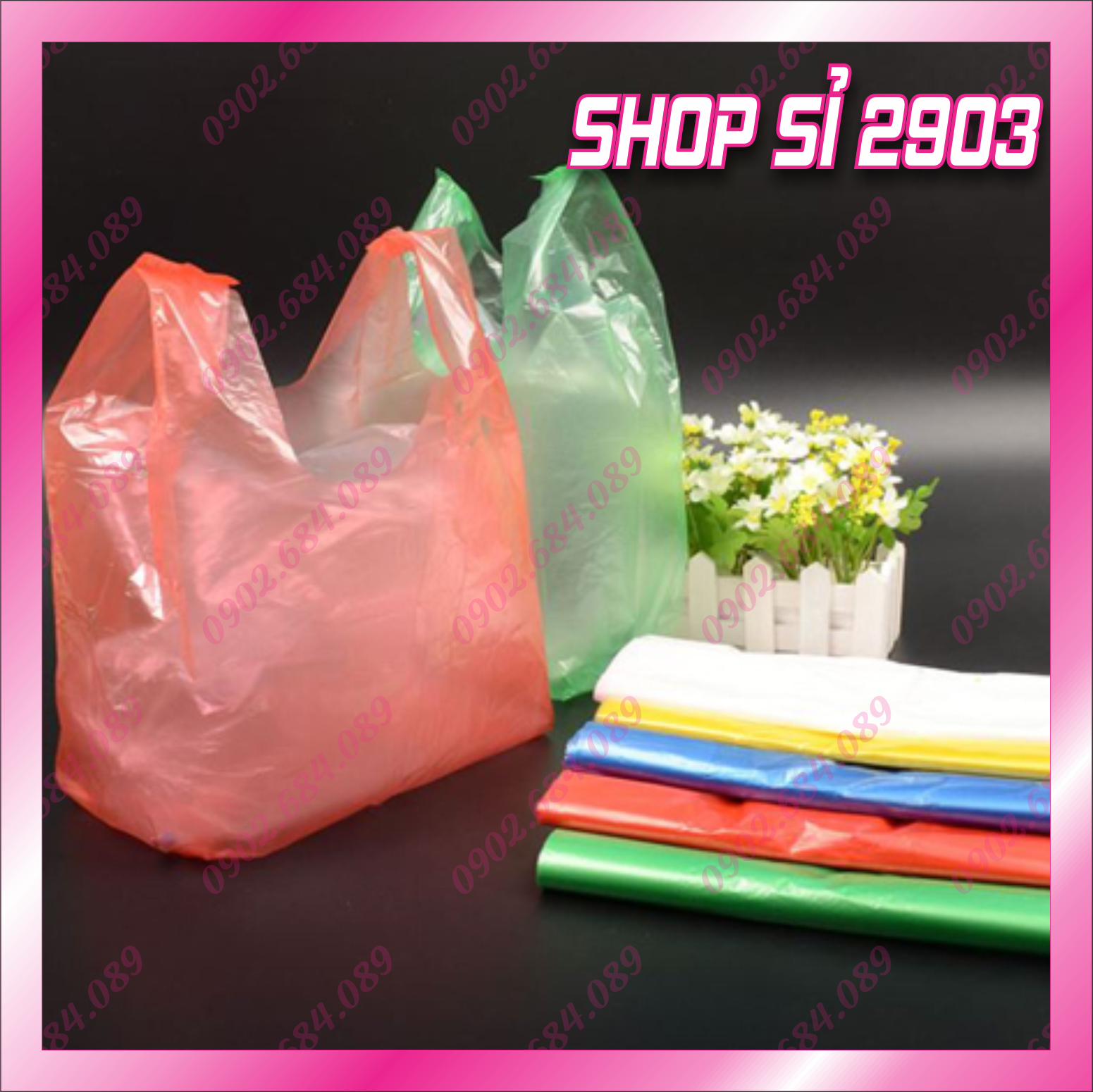 1 Kg túi xốp trắng có quai