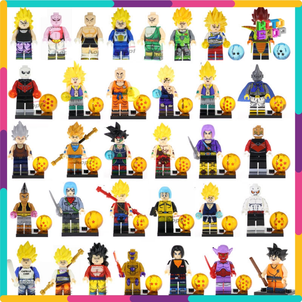 Đồ Chơi Xếp Hình Lego Minifigures Lắp Ráp Mô Hình Nhân Vật 7 Viên ...