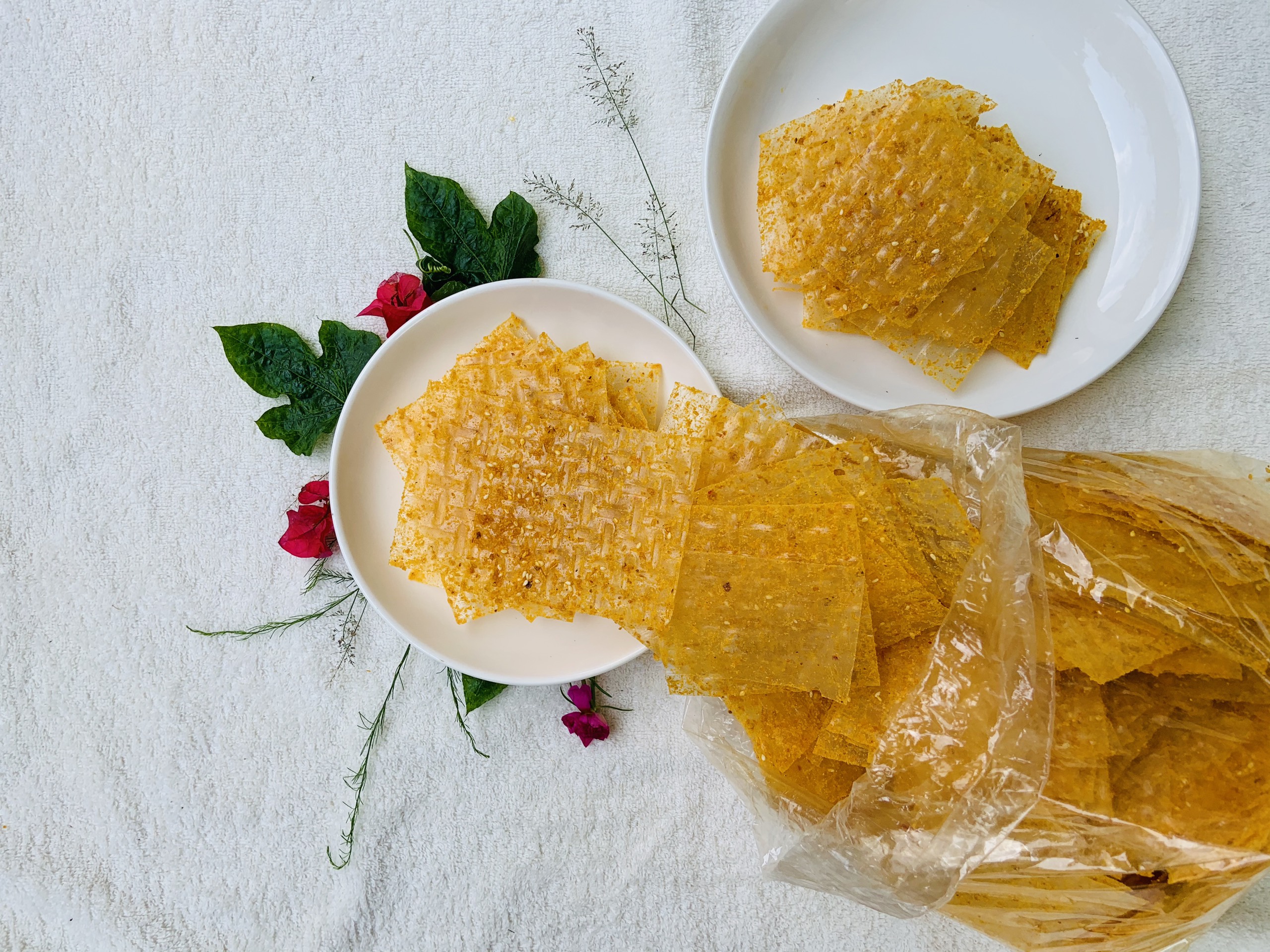 (500gr)Bánh Tráng Vuông Trộn Phô Mai