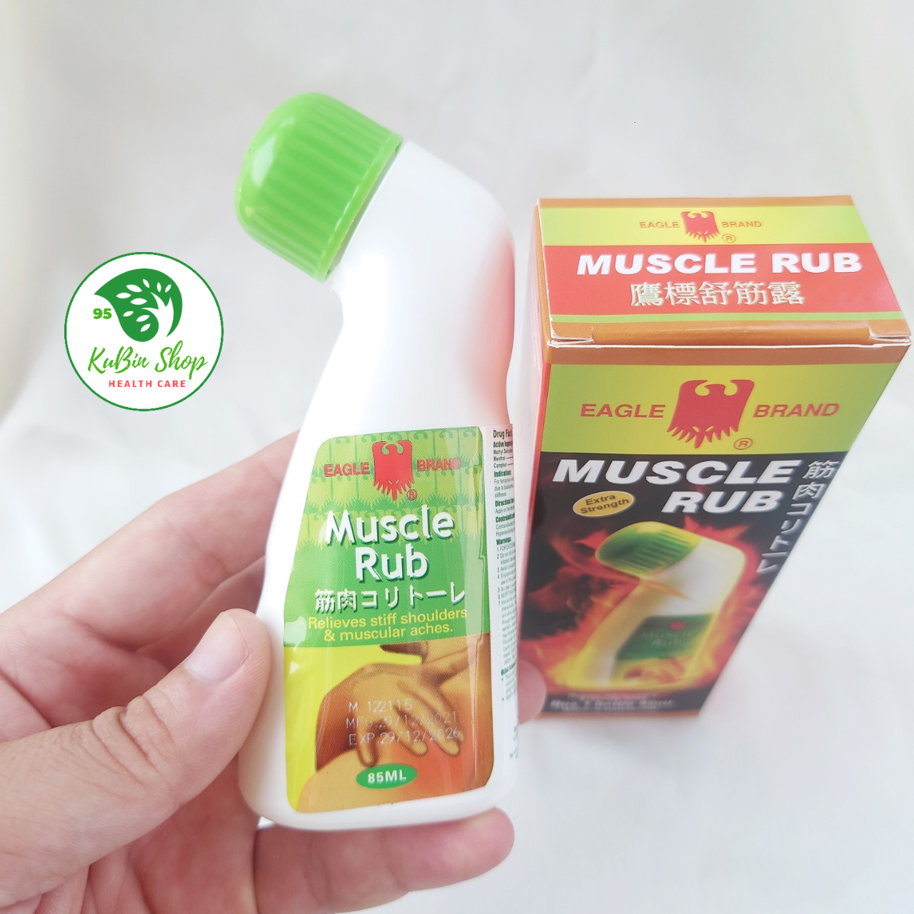 Dầu Nóng Xoa Bóp Con Ó Dạng Lăn EAGLE MUSCLE RUB 85ml